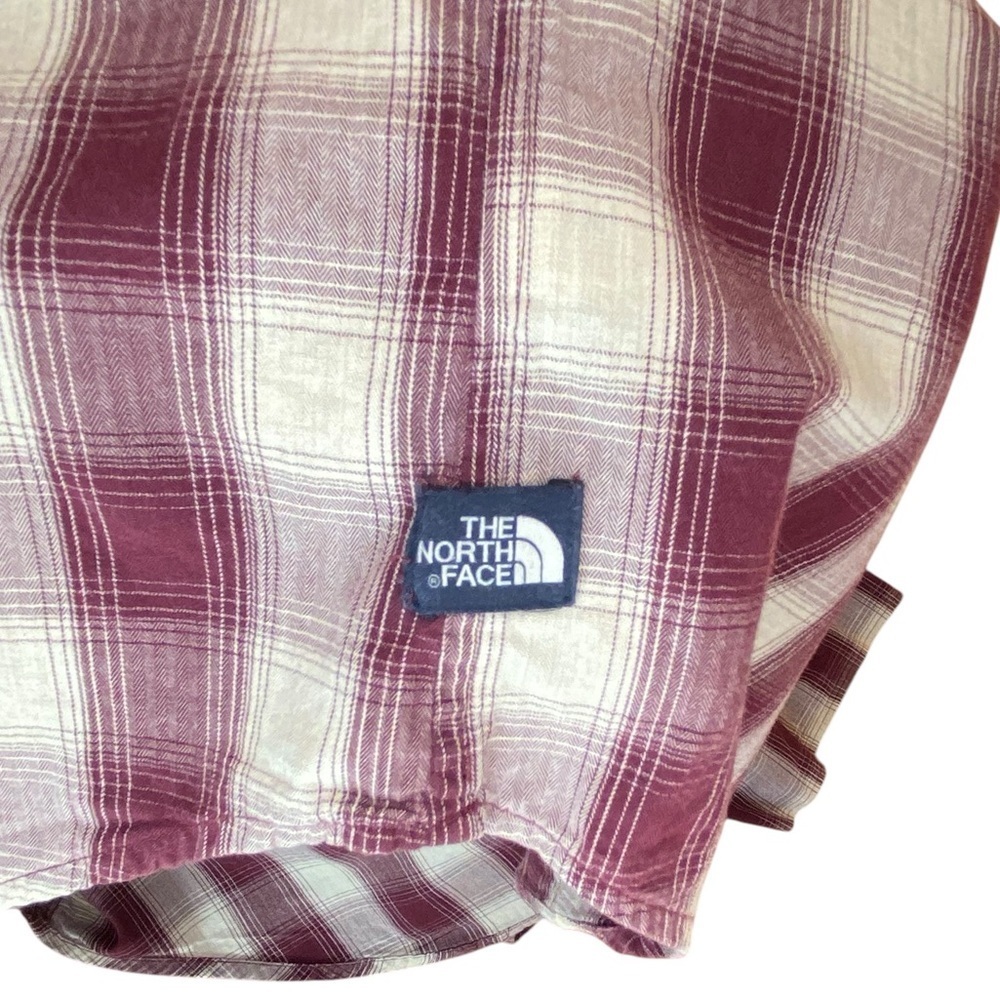 North Face Plaid Top Women’s L Hiking Gorpcore Outdoor Camping Outside Work - Picture 6 of 8